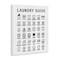 Stupell Industries Minimal Laundry Guide Chart Canvas Wall Art